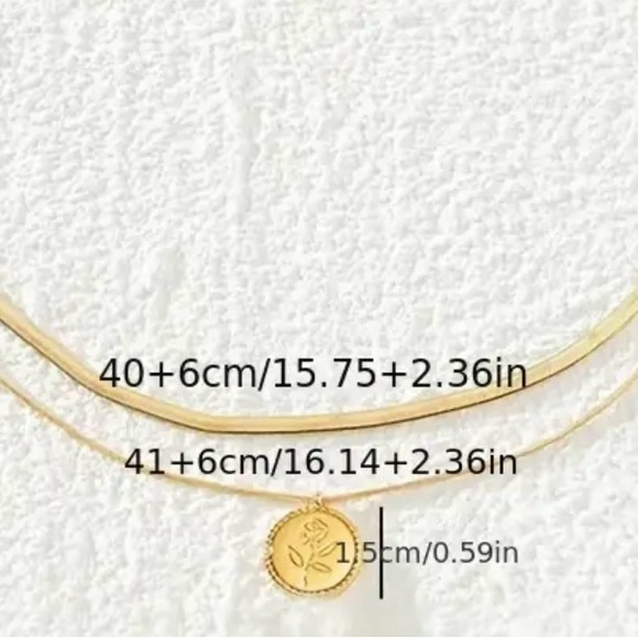 2 piece Coin Pendant necklace Set - Picture 3 of 3